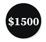 $1500 donation icon